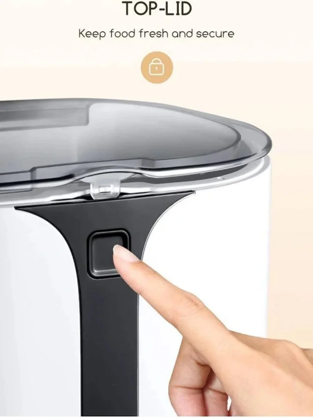Faroro Automatic Pet Feeder - White and Black